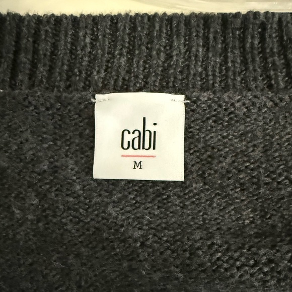 Women's CAbi #3533 Snap Front Cultured Pearl Button Cardigan Sweater Sz Medium - Picture 3 of 5